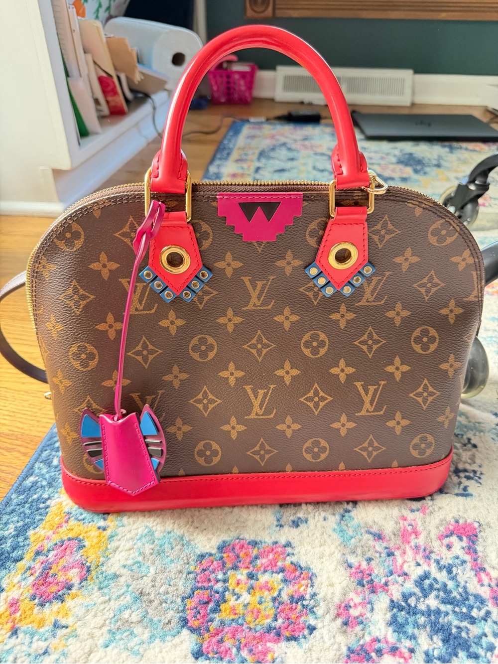 Louis Vuitton Brown Monogram limited edition Alma ( with certificate of authent)